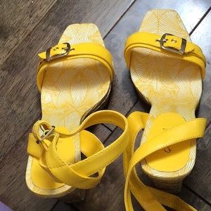 Yellow High Heels
